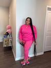 Running Errands | Two Piece Set (Fuchsia)