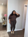 Bella | Two Piece Set (Brown)