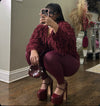 Luxe | Two Piece Set (Burgundy)