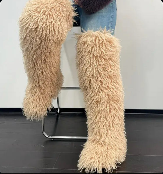 Over The Knee | Fur Boots (PREORDER)