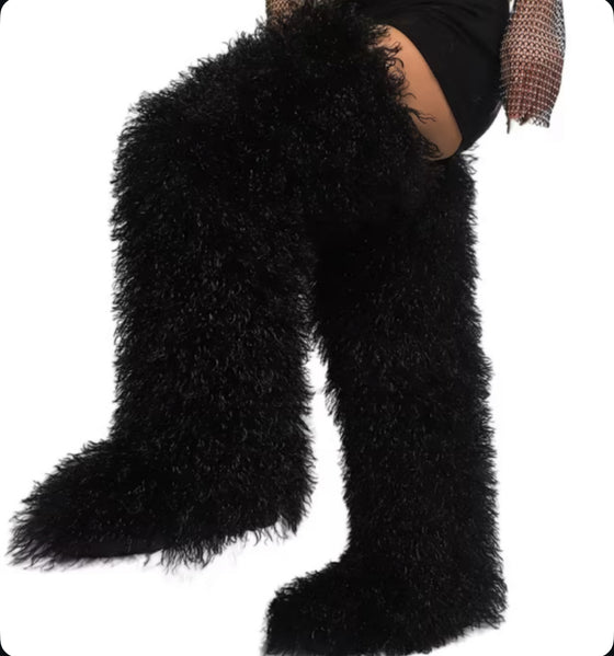 Over The Knee | Fur Boots (PREORDER)