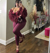 Luxe | Two Piece Set (Burgundy)