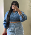 Lori | Denim Top