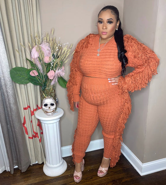 Can't Be Tamed | Two Piece Set (Rust Orange)