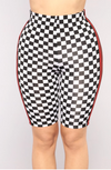 Checkered | Biker Shorts