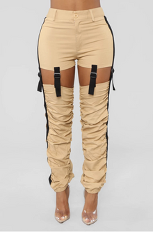  Khaki | Buckle Pants