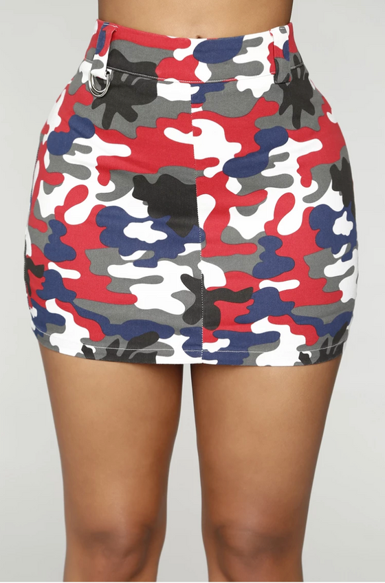 Multi Color | Camo Skirt