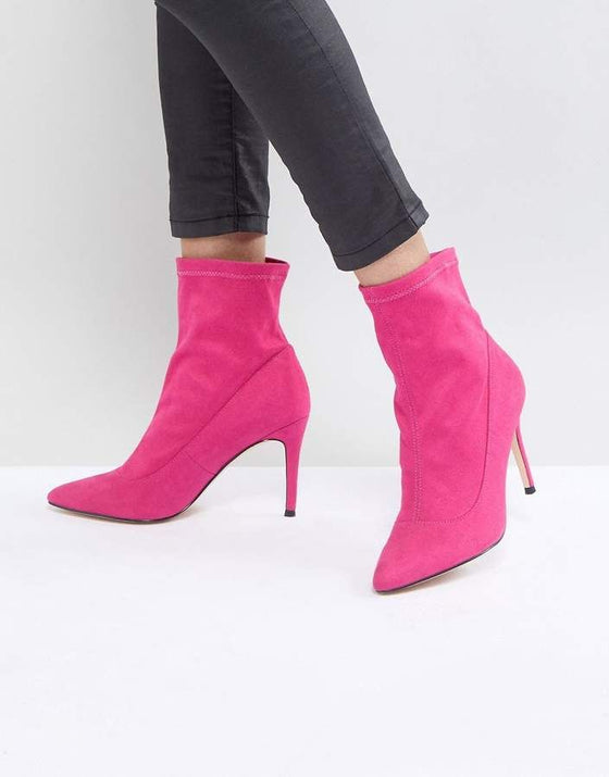 Pink Pointy Toe | Booties